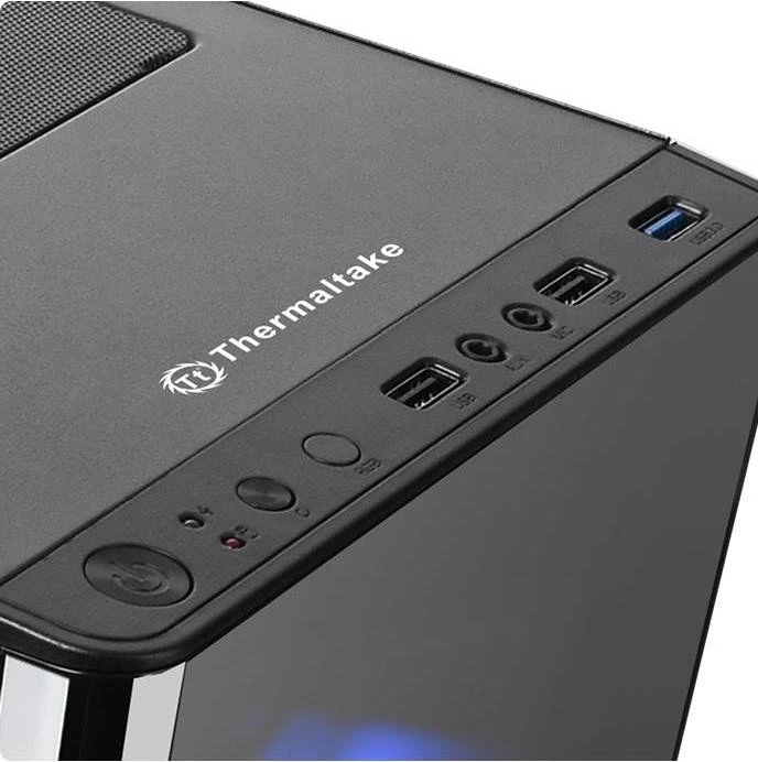 Thermaltake V200 TG RGB, schwarz, Glasfenster