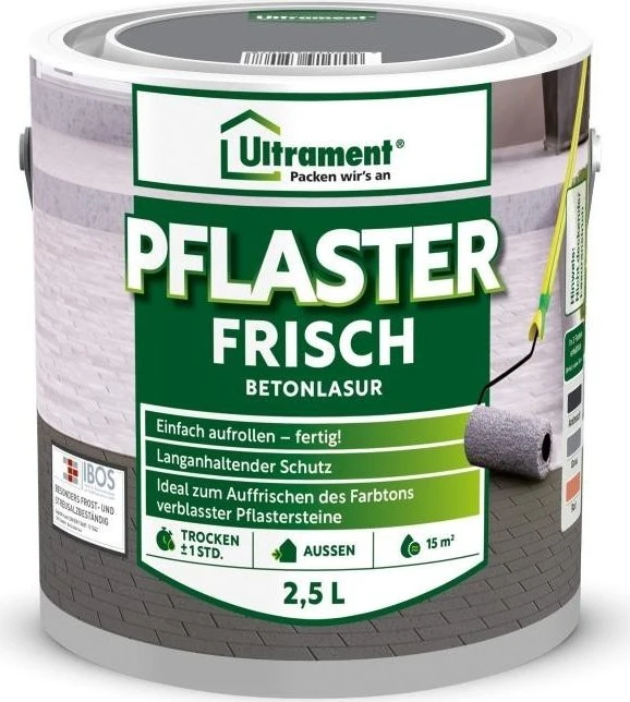 Ultrament Pflaster Frisch Betonlasur grau, 2.5l