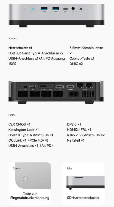 Minisforum AI X1 Pro, Ryzen AI 9 HX 470