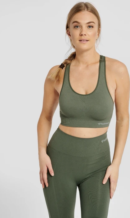 hummel Seamless Sports Top Funktionsshirt ärmellos thyme (Damen)