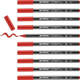 edding 4200 Porzellanpinselstift rot, 10er-Pack