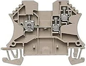 Weidmüller WDU 2.5/1.5/ZR Durchgangs-Reihenklemme, Schraubanschluss, dunkelbeige, 2.5 mm², 24 A, 800 V, Anzahl Anschlüsse: 1