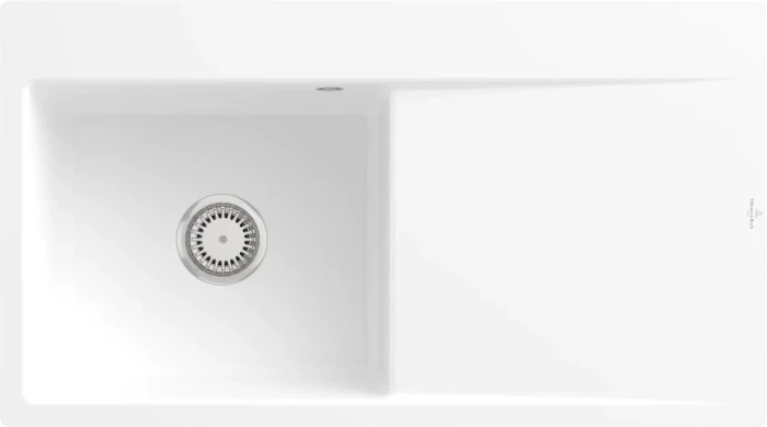 Villeroy & Boch Subway Style 50 flat Einbau Becken links stone white