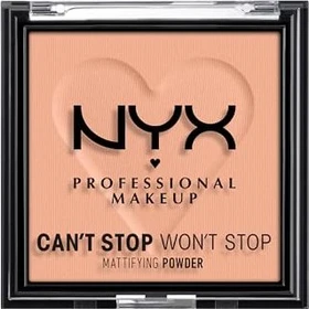 NYX Can't Stop Won't Stop Mattifying Powder Brightening Peach 13, 6g