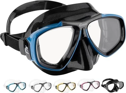 Cressi Focus Zweiglasmaske schwarz/blau