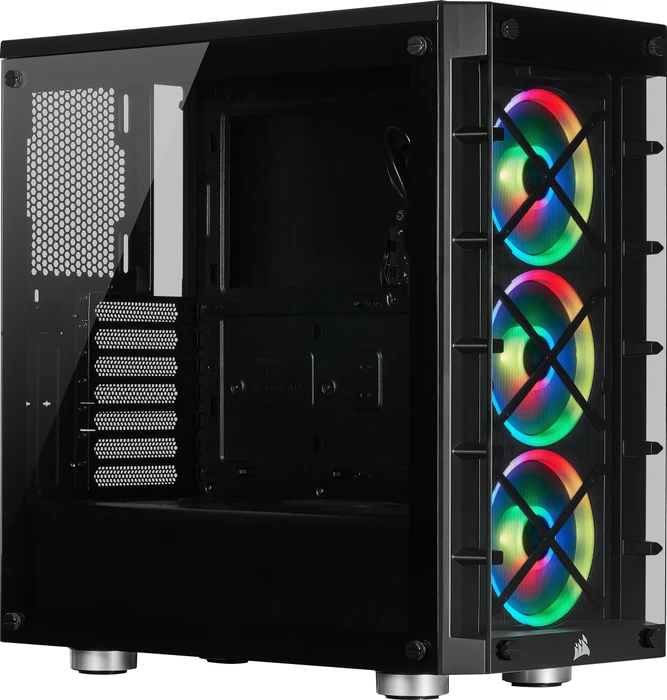 Corsair iCue 465X RGB, schwarz, Glasfenster