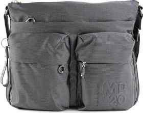 Mandarina Duck MD20 Large Expandable Umhängetasche steel