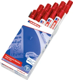 edding 3300 Permanentmarker rot, 10er-Pack