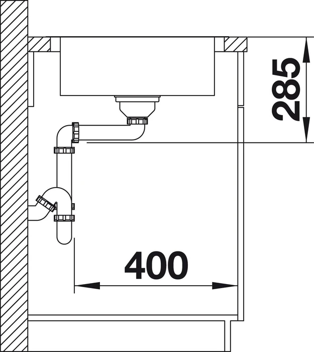 Blanco Lantos XL 6 S-IF Becken reversibel mit Ablauffernbedienung edelstahl