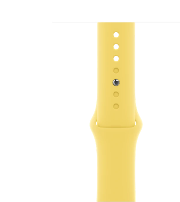 Apple Sportarmband Regular für Apple Watch 45mm zitronenschale