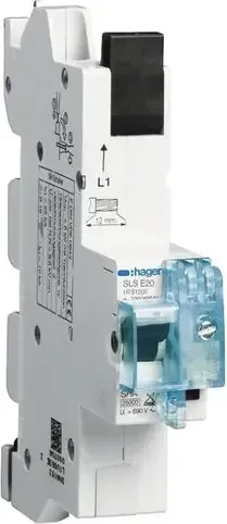 Hager SLS-Schalter 1 polig E-Charakteristik 20A für Sammelschiene QuickConnect