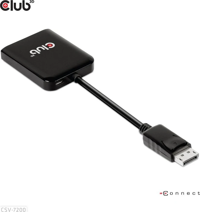 Club 3D MST-Hub DisplayPort 1.4 auf 2x DisplayPort Dual Monitor 4K60Hz