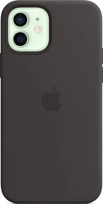 Apple Silikon Case mit MagSafe für iPhone 12/iPhone 12 Pro schwarz