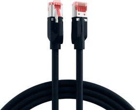 EFB Elektronik TM21 Dätwyler 7702 Patchkabel, Cat7/Cat6a, S/FTP, RJ-45/RJ-45, 30m, schwarz