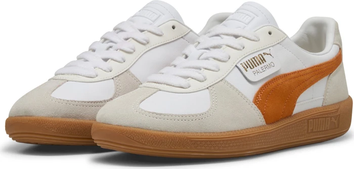Puma Palermo Leather puma white/warm white/orange glo