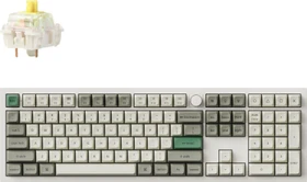 Keychron Q6 Max, Shell White, LEDs RGB, hot-swap, Gateron Jupiter BANANA, USB/Bluetooth, US