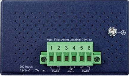 Planet IFGS Industrial Railmount Managed Switch, 4x RJ-45, 2x SFP, 120W PoE+