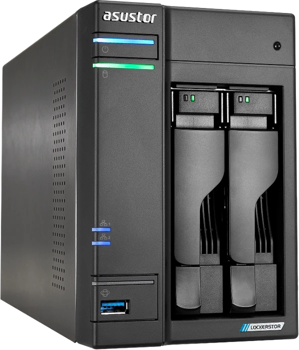 Asustor Lockerstor 2 Gen2 AS6702T, 4GB RAM, 2x RJ-45 2.5GBase-T, 2x USB-A 3.1