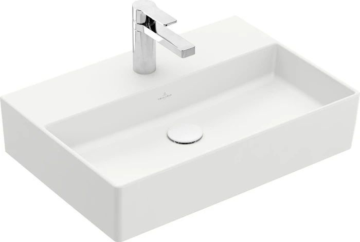 Villeroy & Boch Memento 2.0 Waschbecken 600x420x135mm, ohne Überlauf, Unterseite geschliffen, stone white CeramicPlus