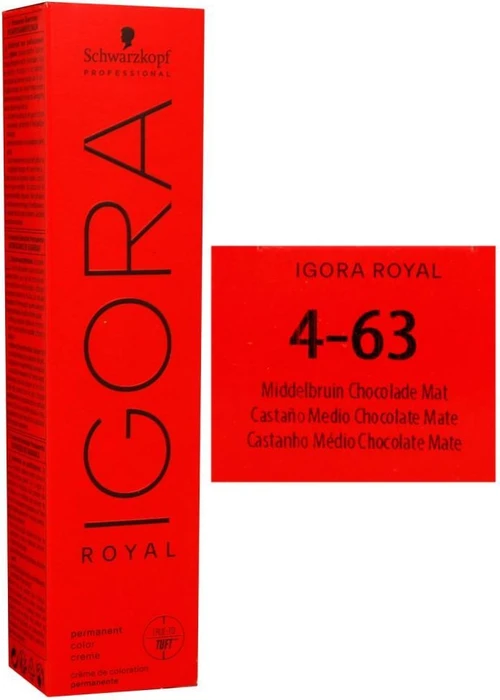 Schwarzkopf Igora Royal Haarfarbe 4/63 mittelbraun schoko matt, 60ml