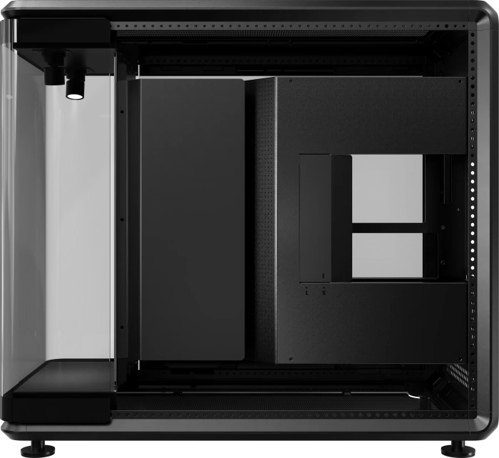 Cooler Master MasterFrame 360 Panorama, schwarz, Glasfenster