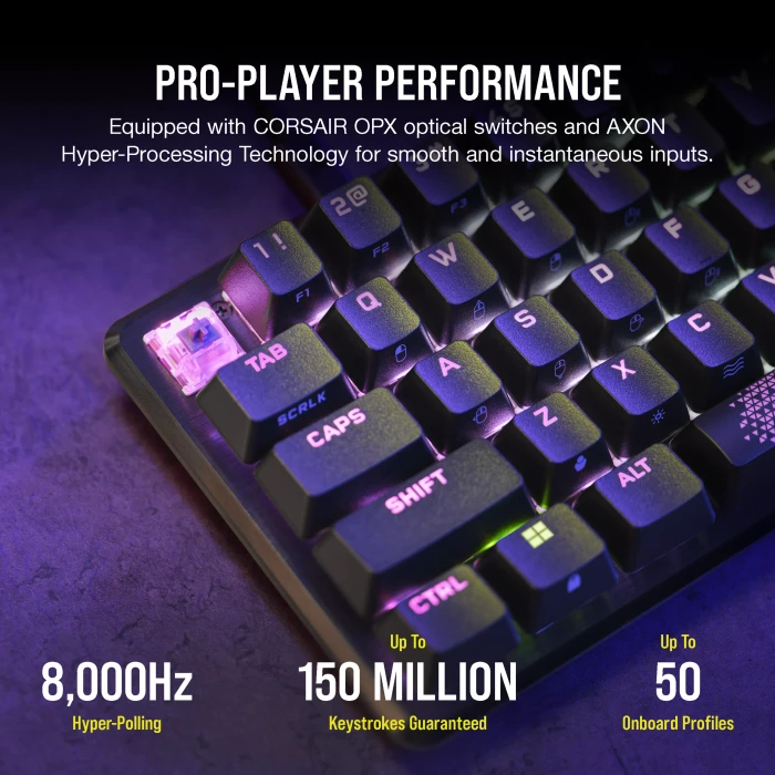 Corsair K65 PRO Mini RGB, Corsair OPX, USB, ES