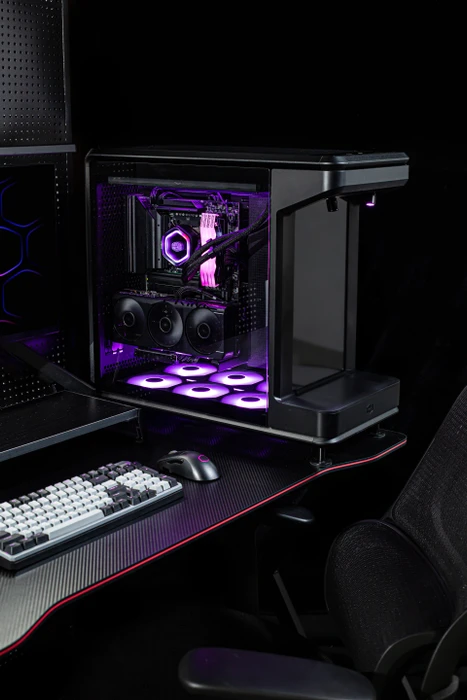 Cooler Master MasterFrame 360 Stage Mirror, schwarz, Glasfenster