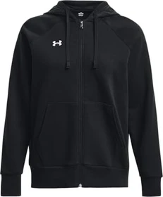 Under Armour Rival Fleece Zip Hoodie schwarz/weiß (Damen)
