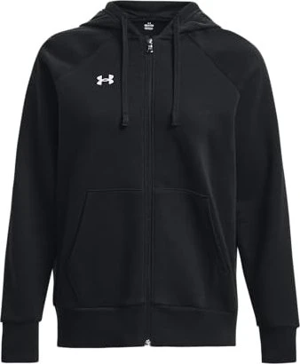 Under Armour Rival Fleece Zip Hoodie schwarz/weiß (Damen)