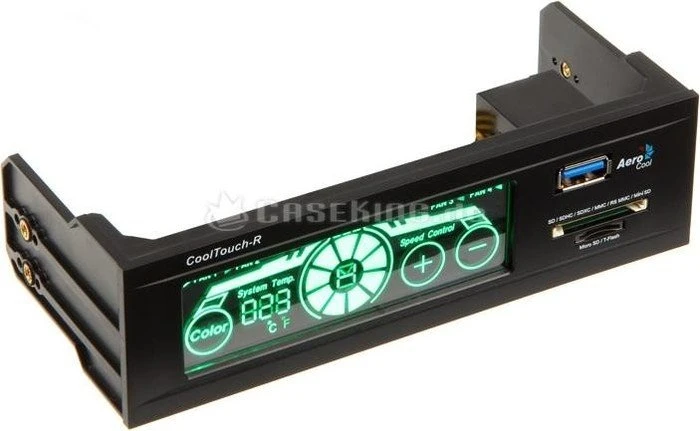 AeroCool CoolTouch-R schwarz, 5.25" Lüftersteuerung 4-Kanal