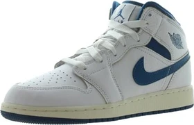 Nike Air Jordan 1 Mid SE white/sail/industrial blue (Junior)