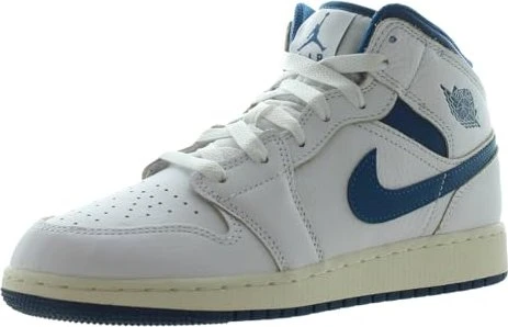 Nike Air Jordan 1 Mid SE white/sail/industrial blue (Junior)