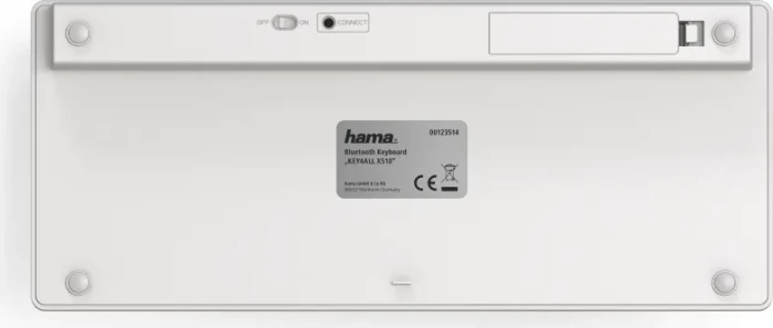 Hama KEY4ALL X510, silber, Bluetooth, DE