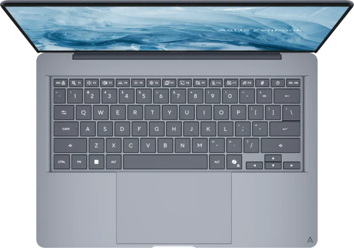 ASUS Zenbook 14 UX3480QA-SF003W, Arctic Blue, Snapdragon X - X1-26-100, 16GB RAM, 512GB SSD, DE