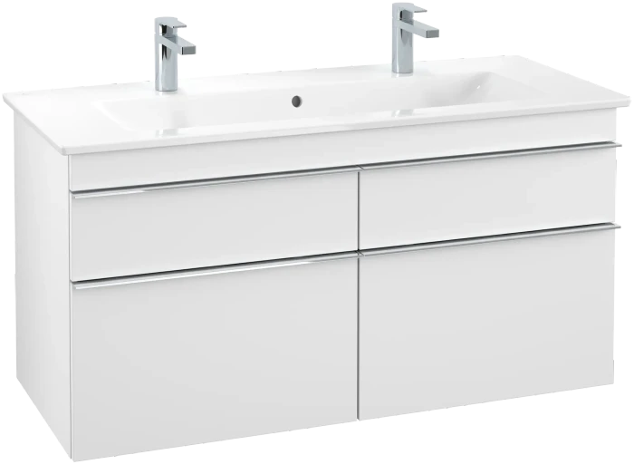 Villeroy & Boch Venticello Waschbeckenunterschrank für Becken mittig 4 Auszüge 1153x590x477mm white matt/chrome