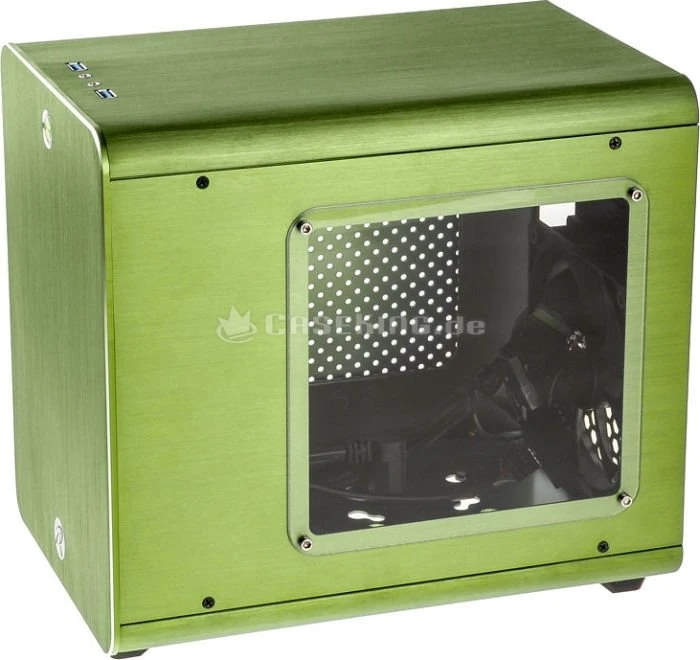 Raijintek Metis grün, Acrylfenster, Mini-ITX