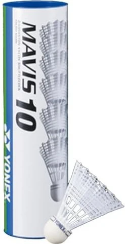 Yonex Mavis 10 Badmintonbälle gelb, 6 Stück