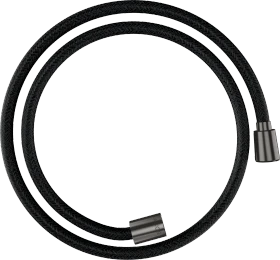 Hansgrohe AXOR ShowerSolutions Textilbrauseschlauch 1.25m mit konischer und zylindrischer Mutter brushed black chrome