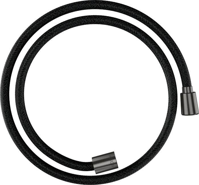 Hansgrohe AXOR ShowerSolutions Textilbrauseschlauch 1.25m mit konischer und zylindrischer Mutter brushed black chrome