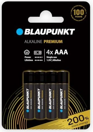 Blaupunkt Alkaline Premium Micro AAA, 4er-Pack