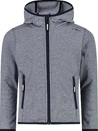 CMP Knit-Tech Meliert Fleece Jacke b. blue/bianco (Junior)