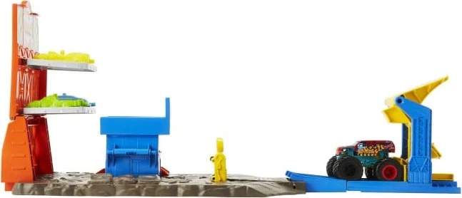 Mattel Hot Wheels Monster Trucks Explosive Garage