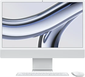 Apple iMac 24", silber, M3 - 8 Core CPU / 8 Core GPU, 8GB RAM, 256GB SSD, US [2023]