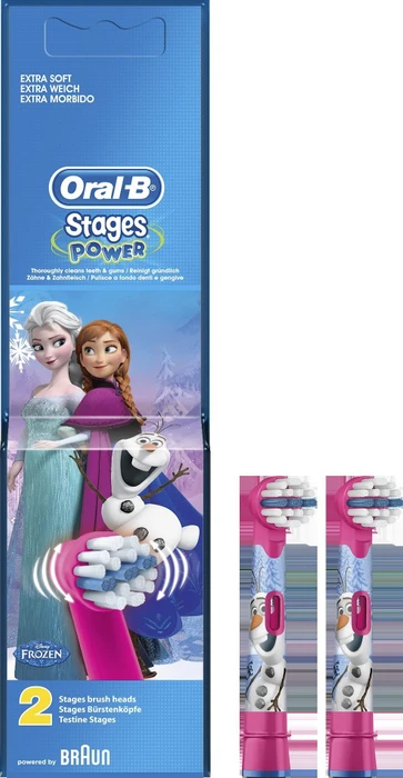 Oral-B Stages Power Kids Frozen Kinder-Ersatzbürste, 2 Stück