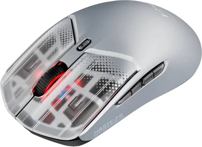 HP HyperX Pulsefire Haste 2 S Wireless silber, USB/Bluetooth