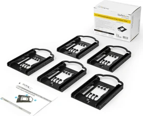 StarTech 3.5" auf 2.5" Montagebügel, schwarz, 5er-Pack