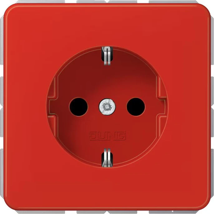 Jung Serie CD SCHUKO Steckdose Thermoplast 16A 250V, rot