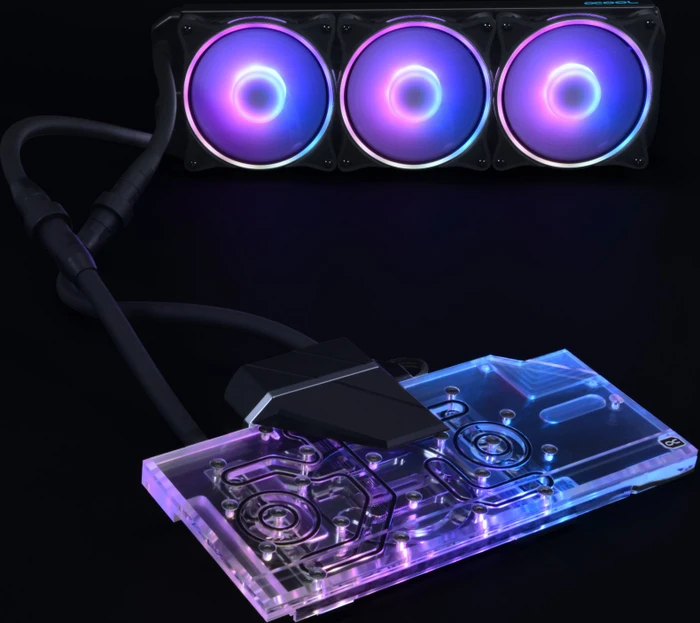 Alphacool Eiswolf 2 AiO 360mm AMD Radeon RX 6800/6800XT Nitro+ mit Backplate