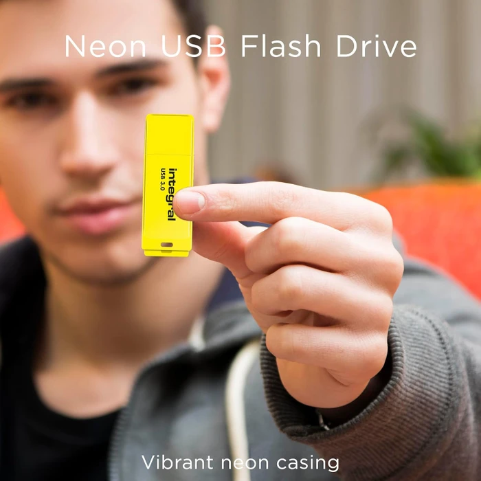 Integral Neon 64GB orange/gelb, USB-A, USB 3.2 Gen 1×1, 2er-Pack