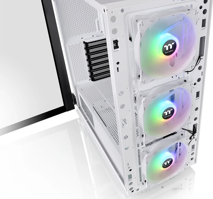 Thermaltake H570 TG ARGB Snow Edition, weiß, Glasfenster